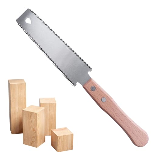 Sierra Japonesa: Sierra Manual De 12.2 Pulgadas Con Bordes Dobles | 12/17 Sierras De Corte De Descarga De Cuchillas Flexibles Para Carpintería, Carpintería, Trabajo De Ajuste, Corte De Precisión, Carp