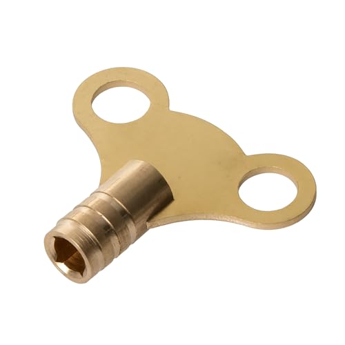 Xcel Home 2 llaves de reloj de radiador de latón, herramienta de válvula de purga duradera