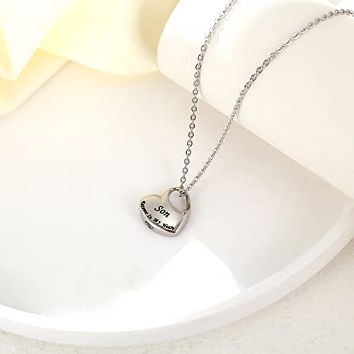 Cremation Urn Jewelry for Ashes, Ash Keepsake Urn Necklace for Man Women,Waterproof Memorial Pendant with free filling kit & velvet box3