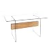 Produktbild Invicta Interior Design Schreibtisch Onyx Glas Eiche furniert 160 cm Tisch Furnierholz Tisch Arbeitszimmer Bürotisch