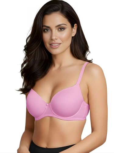 Image of Saforia Cuddlecot Cotton Padded T-Shirt Bra for Women | Wire-Free Full Coverage Bra | Breathable Soft Cotton Everyday Bra | Seamless Comfort Innerwear