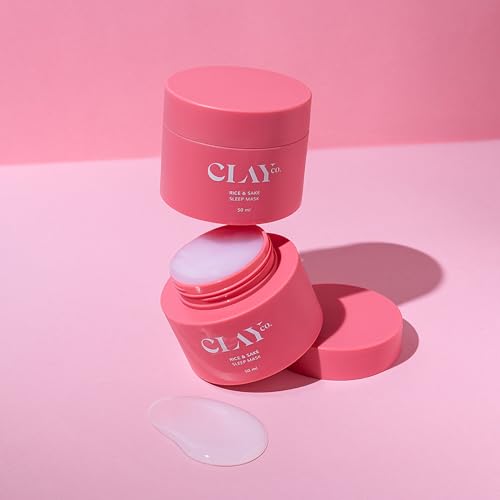 CLAYCO. Rice & Sake Sleep Mask Face Mask For Glowing Skin Night Cream For Glass skin Japanese Skincare Routine Sulphate Free & Vegan50 ml (Pack of 1)