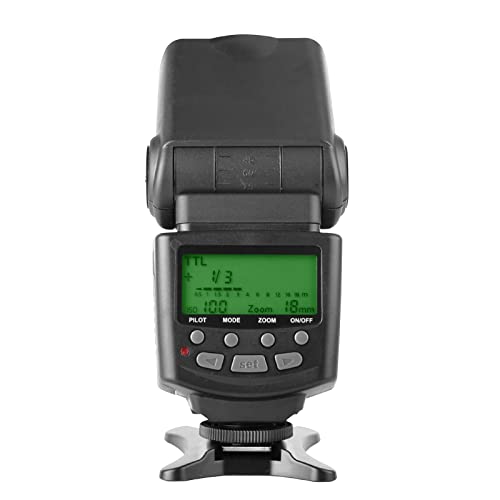 Meike Mk430 Ttl Lcd Flash Speedlite Compatible With Canon Dslr Camera Eos 70D 77D 80D Rebel T7I T6I T6S T6 T5I T5 T4I T3I Sl2 And With Standard Hot Shoe Stand #TOP2
