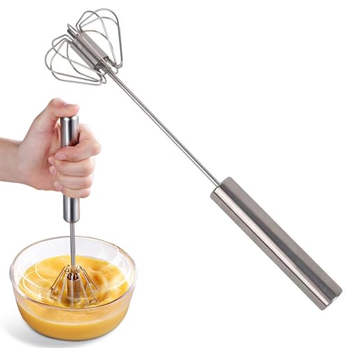 batidor de acero inoxidable batidor manual batidor semiautomático para mezclar, huevos, salsas, batidores de espuma, batidoras de mano
