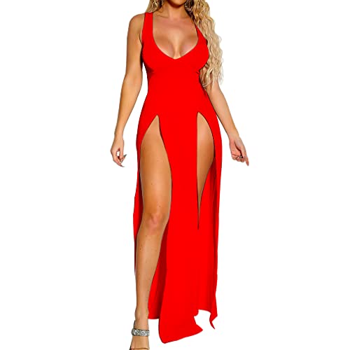 fashion red bodycon dress
