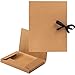 Produktbild Juvale Präsentationsmappen (12 Stück) - Kraftpapier, mit Band zum Zuschnüren, Portfolio-Ordner, Bürobedarf - Für Dokumente, Lebenslauf - Braun, 30,5 x 24 cm