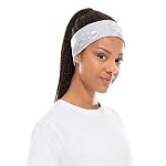 BUFF CoolNet UV Neck Gaiter, UPF 50 Sun Protection, Breathable, Versatile, Quick Dry Face Mask, White & Grey, Adult Size - Image 4