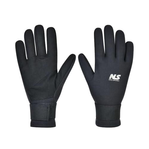 NEO-SPLASH Guantes de buceo de neopreno, guantes de buceo cálidos de 3 mm, guantes de natación flexibles con partículas antideslizantes para adultos (negro, S)