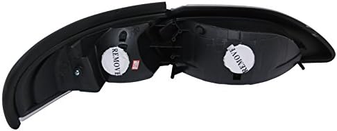 Glossy Black Smoke Headlight+Corner Lamps Made For And Compatible With 1994-1998 Ford Mustang