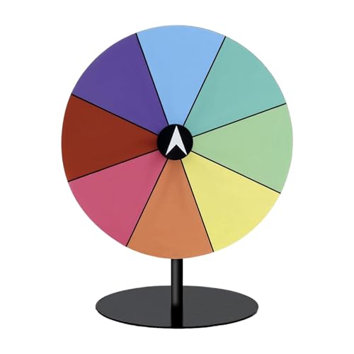 Fancyes Tabletop Prize Turntable Prize Turntable Raffle Wheel Portable Erasable for Teaching Activity Props Learning Game