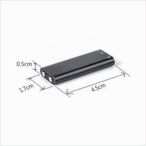 MONGIFI Grabadora de voz digital ultrafina de 8 GB, Grabadora de Audio, Micrófono Súper Sensible y Reproductor MP3