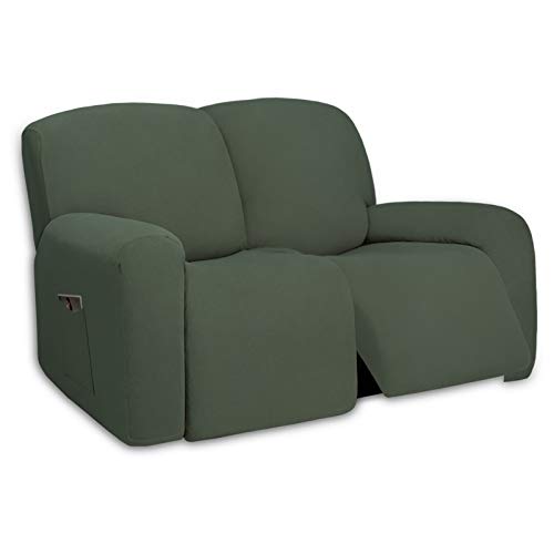 PureFit Super Stretch Loveseat Recliner Sofa Couch Cover with Pocket
