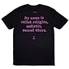 Motorhead Unisex Adult Orgasmatron Song Lyrics T-Shirt (M) (Black) #1
