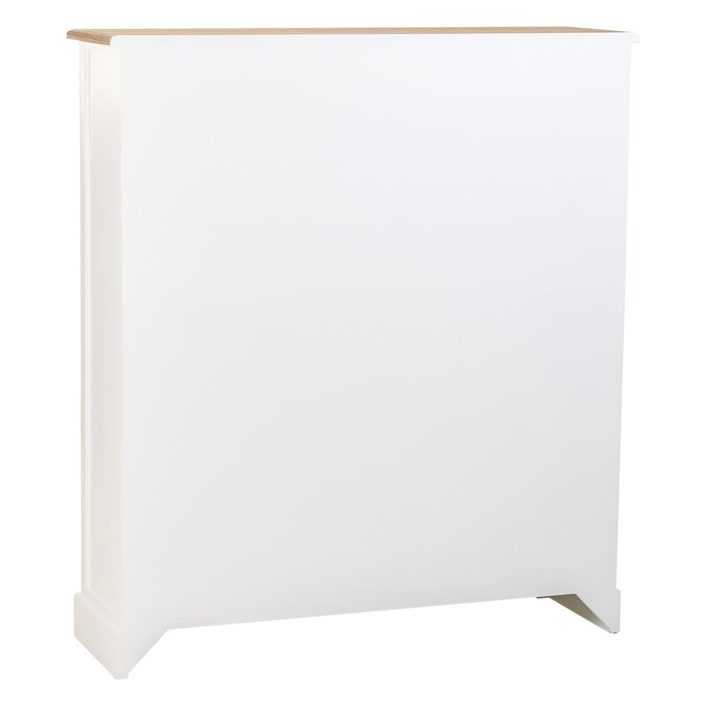 WANDERLUST DECO Vitrina de Madera Blanca 115x35x130.5
