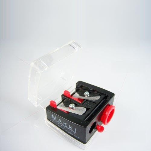 MAKKI Professional Trio Cosmetic Sharpener with Tip-former all types of pencils and sizes
