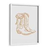 Canvas Lab | Neutral Cowgirl Boots with Bow by Jolly...