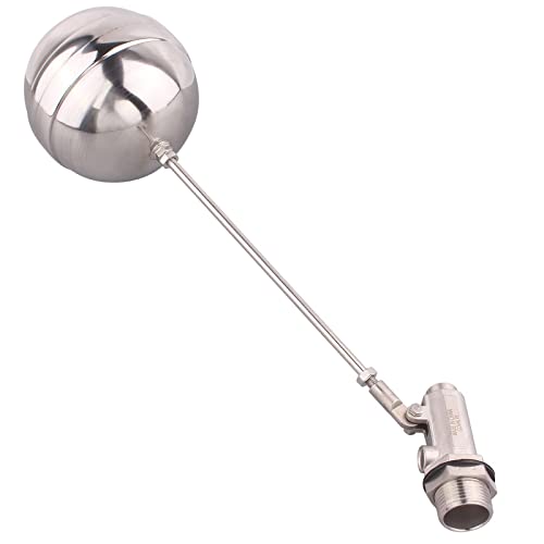 GOVALVE ステンレススチール フロートボールバルブ - 1インチ NPT オス スレッドフローコントロール フロートセンサーバルブ 自動水位コントロールフロートタンク池ウォータータワー用