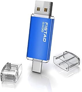 64GB USB Memory Stick USB 2.0 OTG Flash Drive Thumb Drive Pen Drive - Blue