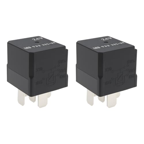 Image of eMagTech 2 Pack 5 Pin Automotive Relays 24V 10A 20A Compatible with 4RD 933 332-09 4RD933332-09 for Cars And Trucks