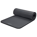 Retrospec Solana Yoga Mat 1" Thick w/Nylon Strap for Men & Women - Non Slip Exercise Mat for Home Yoga, Pilates, Stretching, Floor & Fitness Workouts