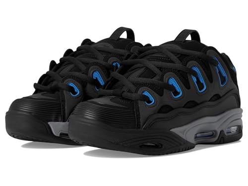 Osiris Men's D3 2001 Skate Shoe, Black/Grey/Blue, 8.5
