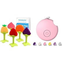 Tinabless Baby Kit, Superior Baby Shower & Registry Essential Kit for Grooming & Health Care, Electric Nail File &TeetherPink