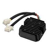 WOOSTAR 6 Pin Voltage Regulator Rectifier Replacement for 1979-1986 CM400 CM450 CH 125cc 150cc 250cc Moped Scooter
