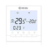 Termostato Multifunción: 01. Establece el rango de temperatura ajustable (5-99 grados Celsius); 02. Este termostato se adapta a todas sus necesidades con configuraciones corregibles, funciones de corrección de temperatura, corrección de reloj actual y restauración de configuraciones de fábrica; 03. Con cerradura a prueba de niños para evitar el mal manejo; 04. Rango de temperatura ajustable (0.5-4.5 grados Celsius); 05. Función anticongelante disponible.