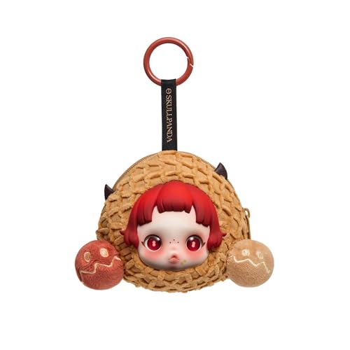 POP MART SKULLPANDA You Found Me！Series Earphone Bag-Pranky Peanut Portable Earbuds Case for Apple, Samsung, JBL, Headphone Earbud Protective Carrying Case Bag