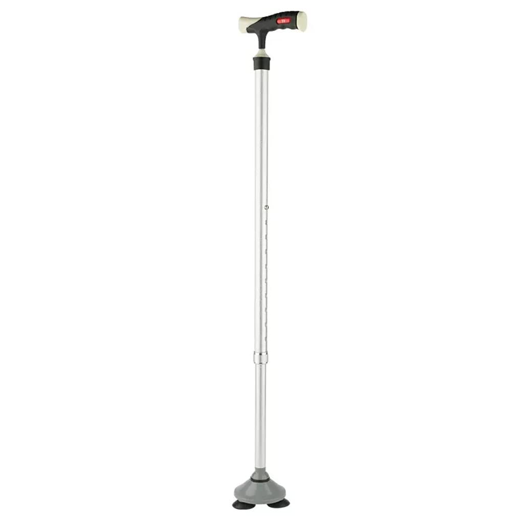 Bastones con muletas para Personas Mayores, Bastones Antideslizantes para Personas Mayores, bastón de Cuatro Patas, Ayuda para Caminar Ligera