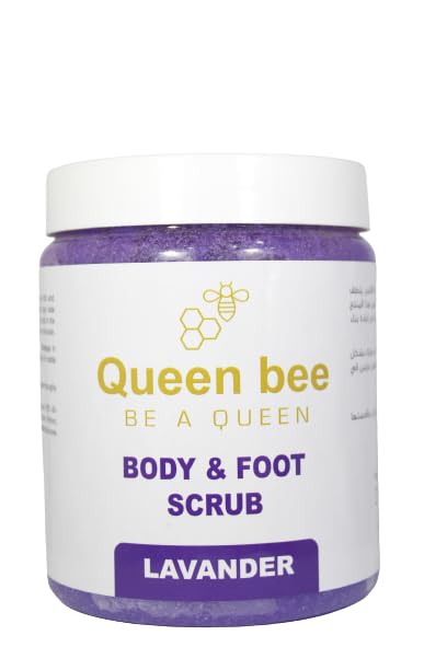 "Queen Bee Pedi Gel Lavender - 1kg | Royal Foot Exfoliation with LAVANDER Infusion for Silky Soft Feet"