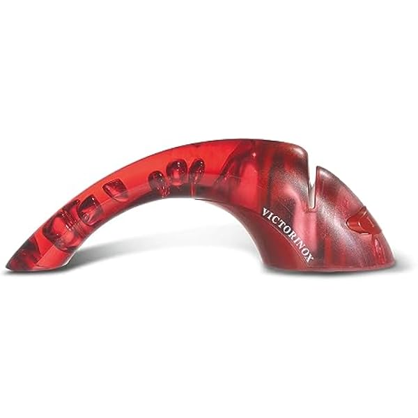 Victorinox, 7.8721, Sharpening + Safety, Messerschärfer, Kunststoff-Griff, Rot,