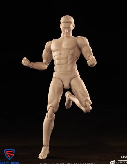Amazon.co.jp: [AC]CRAZY FIGURE 1/12 LT003可動男性素体 可動
