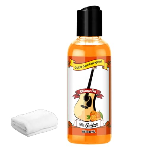 Huile pratique pour touche de guitare - 120 ml - Nettoie en toute sécurité les vernis et prévient les dommages au bois - Huile de polissage pour instrument de musique