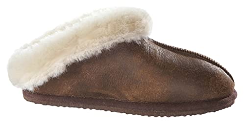Mule d'intérieur Shepherd Malin cuir antique 37 au savoir-faire d'exception