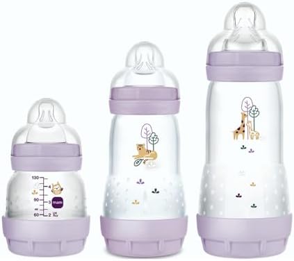 Kit Mamadeiras MAM Easy Start Trio Anticólica Autoesterilizável
