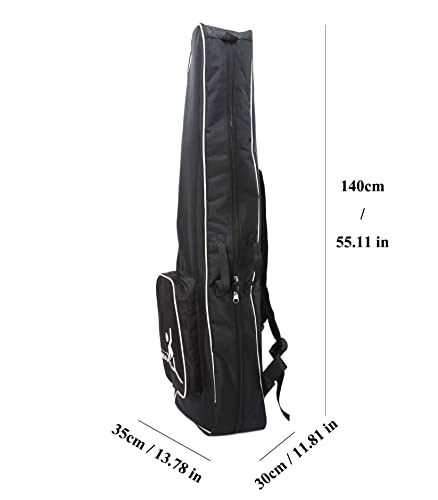 Leonark 55.11In Hema Fencing Long Sword Feder Zweihander Storage Bag - Portable Padded Backpack For Fencing Equipment (Black) #TOP1