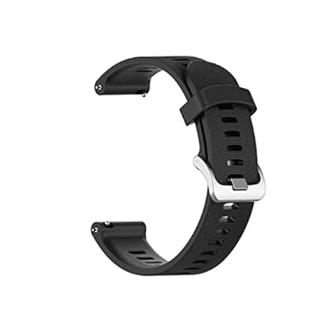 Estilo no Pulso, Pulseira compatível com Garmin Forerunner 165 ou 165 Music cor:Preta
