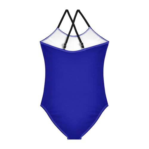 Dark Blue Girls' One Piece Swimsuits Beach Swimwear Bathing Suit for Beach 3-10 Years2