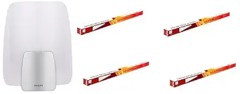 PHILIPS 20W Ujjwal LED Batten, LED Tubelight for Home, Cool Day Light, Pack of 4 Non-Rechargeable Comet Wall Light 30575(White)