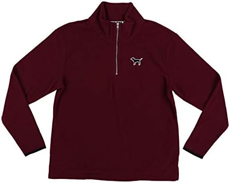 pink half zip fleece