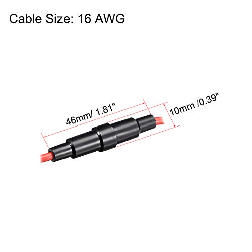 Uxcell Inline Screw Type Fuse Holder 16 Gauge Awg 2Pcs For 5Mm X 20Mm Tube Fuse #TOP1
