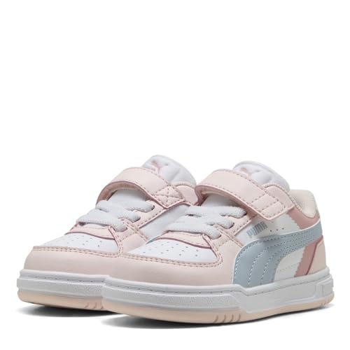 PUMA Caven III para niños, Blanco, rosa, azul, 6 UK Child
