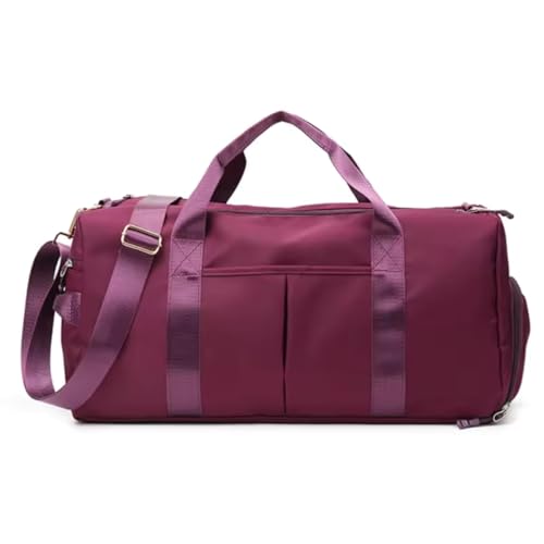 Bolsa De Academia Impermeável Alça Transversal Unissex Mala Com Divisórias Espaçosa Fitness Leve e Resistente Capacidade 30 Litros PREMIUM DUPIN (ROXA)