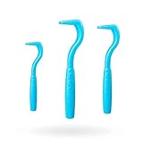 pretty petZ® Zeckenhaken Zeckenzange | 3er Set für alle Zecken-Größen | Sichere und sanfte Zeckenentfernung im Handumdrehen | Zeckenhebel für Hunde, Katzen & Pferde | Blau