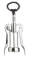 BarCraft Classic Corkscrew Wine Opener/Beer Bottle Opener, Metal, 16 cm