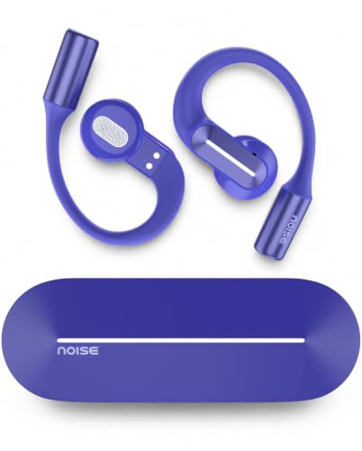 Image of Noise Alt Buds Open Wireless Open-Ear Earbuds (2026), Red Dot Award-Winning Design, Hi-Res LHDC Audio, AI-Powered, Quad Mic ENC, App Support, Up to 35H Playtime, Bluetooth v6.0 (Chosen Blue)
