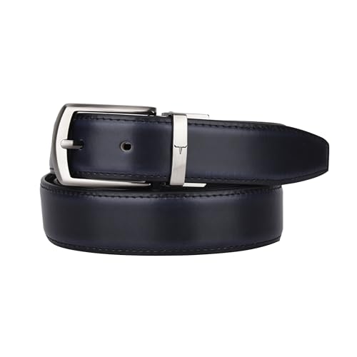 Image of URBAN FOREST Aiden Black Formal Leather Belt for Men