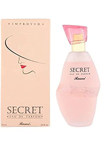 Secret For Woman Edp - Eau De Parfum 75 Ml (2.5 Oz) | Expression Of Love | Floral Fruity Combination Of Notes Like Violet Leaf, Camelia, Rose, Honeysuckle & Musk | By Rasasi Perfumes #TOP15
