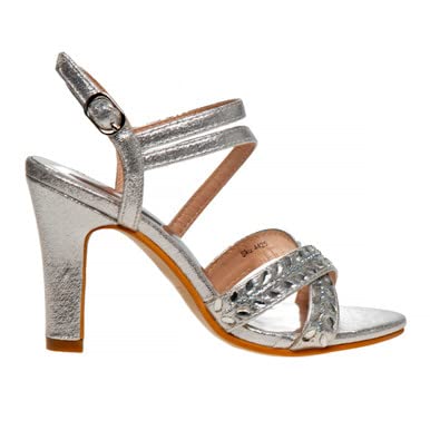 Badgley Mischka Strappy Open Toe Metallic Girls Shoe3